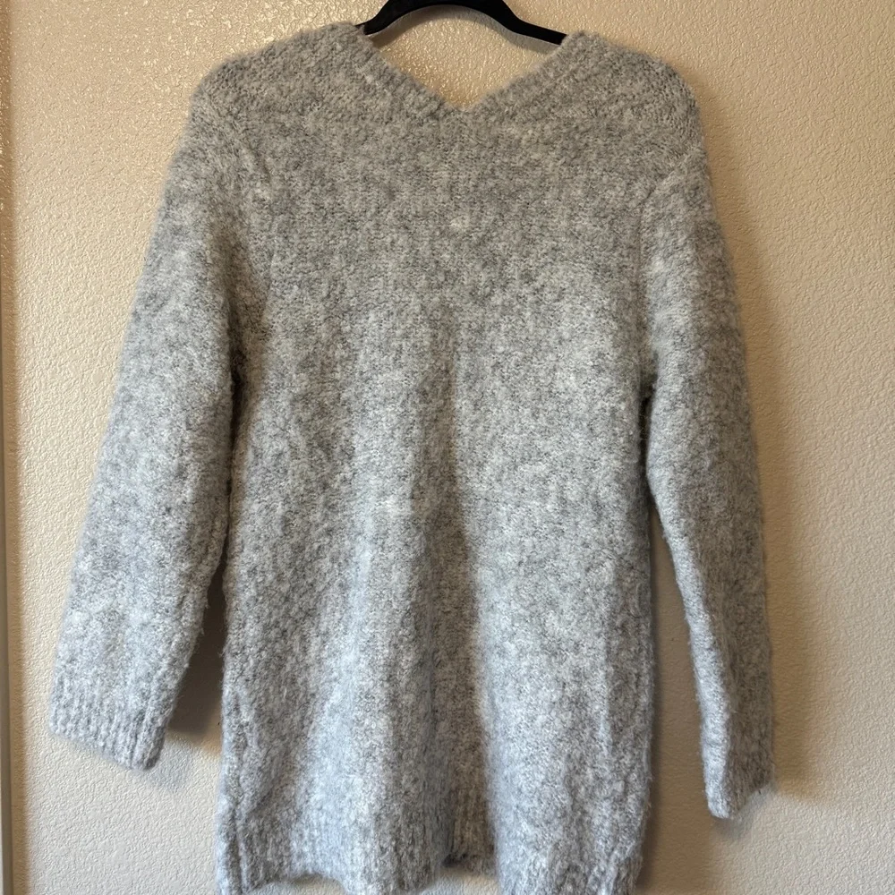 Samansa‎ Mos2 Boucle Gray Women's Sweater Cardigan Sz F or Small - Picture 11 of 11